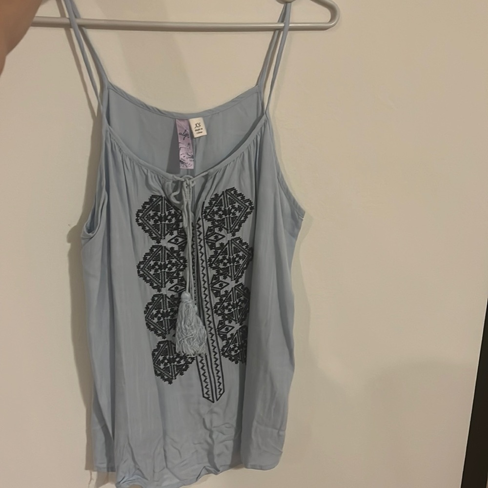 Blue tank top